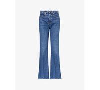 Frame Womens Frame The Lax Flared Denim Jeans Antidote Raw Fray 29