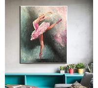 Framed Abstract Ballerina Portrait Oil Painting on Canvas Art Posters and Prints Scandinavian Canvas Art Wall Picture XXL 42x60cm Framework