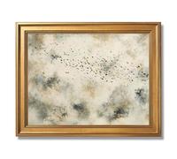 Framed Abstract Flying Bats Halloween Poster Canvas Print Art Vintage Gothic Minimalist Aesthetic Wall Art Painting Pictures Wall Decor Stunning Home Decor Office (Retro Framed,12" Lx16 W)