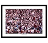 Framed Aston Villa Fans 1982 European Cup Final Photo Memorabilia