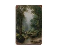 Framed Bird Watcher Giclée Print Tin Sign Vintage Metal Pub Club Cafe Bar Home Wall Art Decoration Poster Retro 8x12inch(20x30cm)