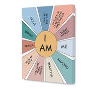 Framed Canvas Office Wall Art, Inspirational Print Canvas Wall Art Motivational Quote 12 x 15 inches Painting Decoration for Nursery or Kids Room Home Decor - Wallart-010