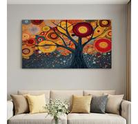 Framed Canvas Wall Art Poster for Home Decor Modern Bathroom Office Wall Decor Paintings Modern Abstract Tree of Life Pictures Artwork Print Home Decor 90L x 60W cm