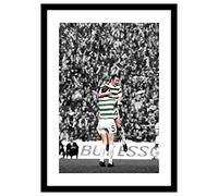 Framed Celtic Legends Bobby Murdoch & Billy McNeill Spot Colour 42x30cm Photo Memorabilia
