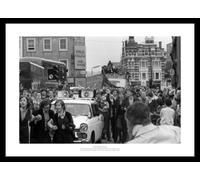 Framed Chelsea FC 1970 FA Cup Final Open Top Bus Celebrations Photo Memorabilia