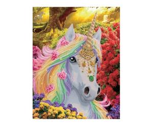 Framed Diamond Painting Kit Unicorn Forest Crystal Art Craft Buddy Kitcrafts