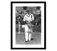 Framed Don Bradman Australian Cricket Legend 1948 42x30cm Photo Memorabilia