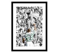 Framed Henrik Larsson Celtic FC Legend Spot Colour Photo Memorabilia