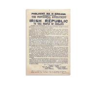 Framed Irish History Document, 1916 Proclamation Text Art Print, Educational Wall Decor for Home or Office (Unframed,12x18inch(30x45cm))