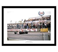 Framed James Hunt Wins 1976 British Grand Prix Formula One Photo Memorabilia