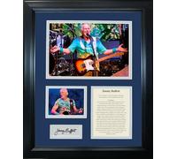 Framed Jimmy Buffett Facsimile Laser Engraved Signature Auto 11"x14" Music Photo Sig Collage