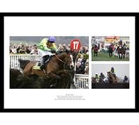 Framed Kauto Star Montage Horse Racing 42x30cm Photo Memorabilia