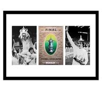 Framed Leeds United 1972 FA Cup Final Print Memorabilia