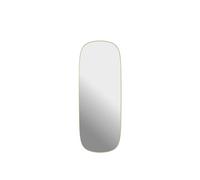 Framed Mirror 118x44.5 cm Light Yellow/ Clear