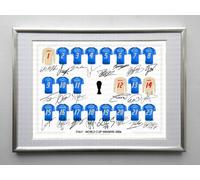 Framed & Mounted Italy World Cup Winners 2006 New Squad Team Signed Autograph 12x8 Inch Mount With Printed Autographs Danielle De Rossi Gianluigi Buffon Inzaghi Cannavaro