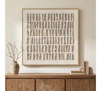 Framed Neutral Beige Abstract Canvas Prints Wall Art Decor, 30x30 In | Geometric Line, Canvas prints, Modern paintings, Minimalist pictures, Square art, Bedroom, Dining room, Entryway wall decor