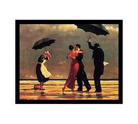 FRAMED Oversized - The Singing Butler by Jack Vettriano 34x26.75 Art Print Romantic Dancing with Umbrellas