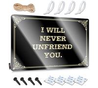 Framed Posters Rustic Stuff | I Will Never Unfriend You. Humor Metal Wall Decor For Mount Home(20X30CM)