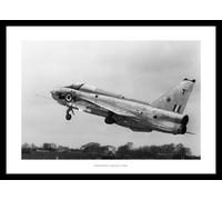 Framed RAF English Electric Lightning Taking Off Aviation Photo Memorabilia