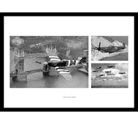 Framed Spitfire Montage Aviation Photo Memorabilia
