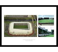 Framed Swansea City Stadiums Past and Present Photo Memorabilia