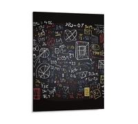 Framed Wall Art Painting 8x10 Inch Mathematics And Physics Canvas Wall Print Pictures Decorative Artwork Custom Painting Vintage Home Decor for Bedroom Living Room Office