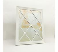 Framed Wall Mirror - L5 x W80 x H100 cm - White Minster White 1 Pack