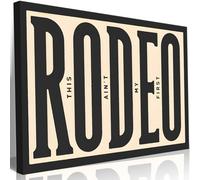 Framed Western Wall Art Vintage Southwestern Canvas Wall Decor This Ain't My First Rodeo Wall Art Southwestern Country Ranch Poster Trendy Modern Cowboy Cowgirl Picture Print(16x24in)