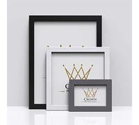 FrameFlix Silver 7x5 Inch Thin Picture Photo Frame Wall Hanging Free Standing Wood Effect