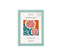 FrameHub Modern Rainbow Colours Photo Frame A3 A4 Yellow Green Light Blue Pink Red (Light Blue, 14x11