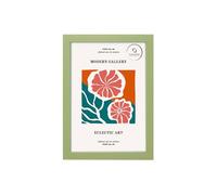 FrameHub Modern Rainbow Colours Photo Frame A3 A4 Yellow Green Light Blue Pink Red (Light Green, 14x11