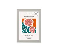FrameHub Modern Rainbow Colours Photo Frame A3 A4 Yellow Green Light Blue Pink Red (Light Grey, 14x11