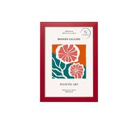 FrameHub Modern Rainbow Colours Photo Frame A3 A4 Yellow Green Light Blue Pink Red (Red, 18x14
