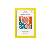 FrameHub Modern Rainbow Colours Photo Frame A3 A4 Yellow Green Light Blue Pink Red (Yellow, 14x11