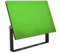 Frameless 10W Green LED Slimline Floodlight, Weatherproof Outdoor Light, IP65 Rated Focus Light for Small Patio Areas, Garden Security Lights, Energy-Efficient, 80W Equivalent & 1 Meter Cable