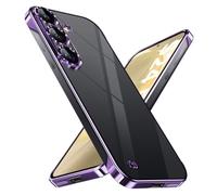 Frameless Case for Samsung Galaxy S24 Plus, Transparent Magnetic Ultra Thin Mobile Phone Case, Exposed Sides, Compatible with Mag-Safe, Scratch-Resistant Protective Case for Samsung S24 Plus 5G