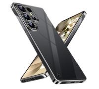 Frameless Case for Samsung Galaxy S24 Ultra, Transparent Magnetic Ultra Thin Mobile Phone Case, Exposed Sides, Compatible with Mag-Safe, Scratch-Resistant Protective Case for Samsung S24 Ultra 5G