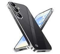 Frameless Case for Samsung Galaxy S25, Transparent Magnetic Ultra Thin Mobile Phone Case, Exposed Sides, Compatible with Mag-Safe, Scratch-Resistant Protective Case for Samsung S25 5G (Silver)