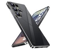 Frameless Case for Samsung Galaxy S25 Ultra, Transparent Magnetic Ultra-Thin Mobile Phone Case, Exposed Sides, Compatible with Mag-Safe, Scratch-Resistant Protective Case for Samsung S25 Ultra 5G