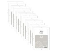 Frameless Clip Frame 5''x 7'' Styrene Front Photo Poster Frame Certificate Frame Wall Hanging Picture Landscape Portrait Photo Classic Wall Mountable Frames (Pack of 5)