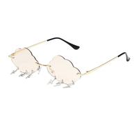 Frameless Clouds Sunglass Lightweight Trendy Tassels Shades for Travel Stage Music Festival Shades Supply