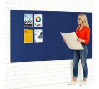 Frameless Fire-Retardant Blue Noticeboard, 120 x 180 cm | Fully compliant with fire safety regulations UK manufactured for assured quality & years of use