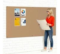 Frameless Fire-Retardant Natural Noticeboard, 120 x 180 cm | Fully compliant with fire safety regulations UK manufactured for assured quality & years of use