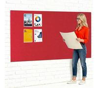 Frameless Fire-Retardant Red Noticeboard, 120 x 180 cm | Fully compliant with fire safety regulations UK manufactured for assured quality & years of use