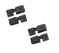 Frameless Glass Door Hinges, Gold Easy Install for Cabinet Shower Screen Wardrobe Wine Display 90 180 Degree Opening Hardware Set(Black)