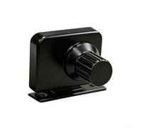 Frameless Glass Door Lock, 304 Stainless Steel, Non-Drill Clamp-On Security Latch for Sliding Cabinet, Keyless Turn Knob Operation for Office Storefront Bathroom(D)