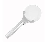 Frameless Magnifying Glass Magnifier Magnifying Glass With 2.5X & 6X Magnifying Lens And Light Led Magnifier Rectangular Handheld Magnifier For Books Jewellery Making Coin Examining
