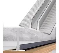 Frameless Shower Glass U Channel, Aluminum Wall Floor Ceiling Mount Profile for Walk-in Wet Room Panel Retainer Hardware