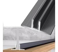 Frameless Shower Glass U Channel, Aluminum Wall Floor Ceiling Mount Profile for Walk-in Wet Room Panel Retainer Hardware