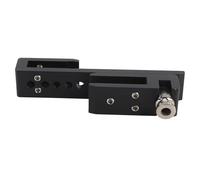 Frameless Shower Room Sliding Door Lock 12 Hole Glass Door Lock Stainless Steel Bathroom Lock for Home Hotel (Black 10mm)